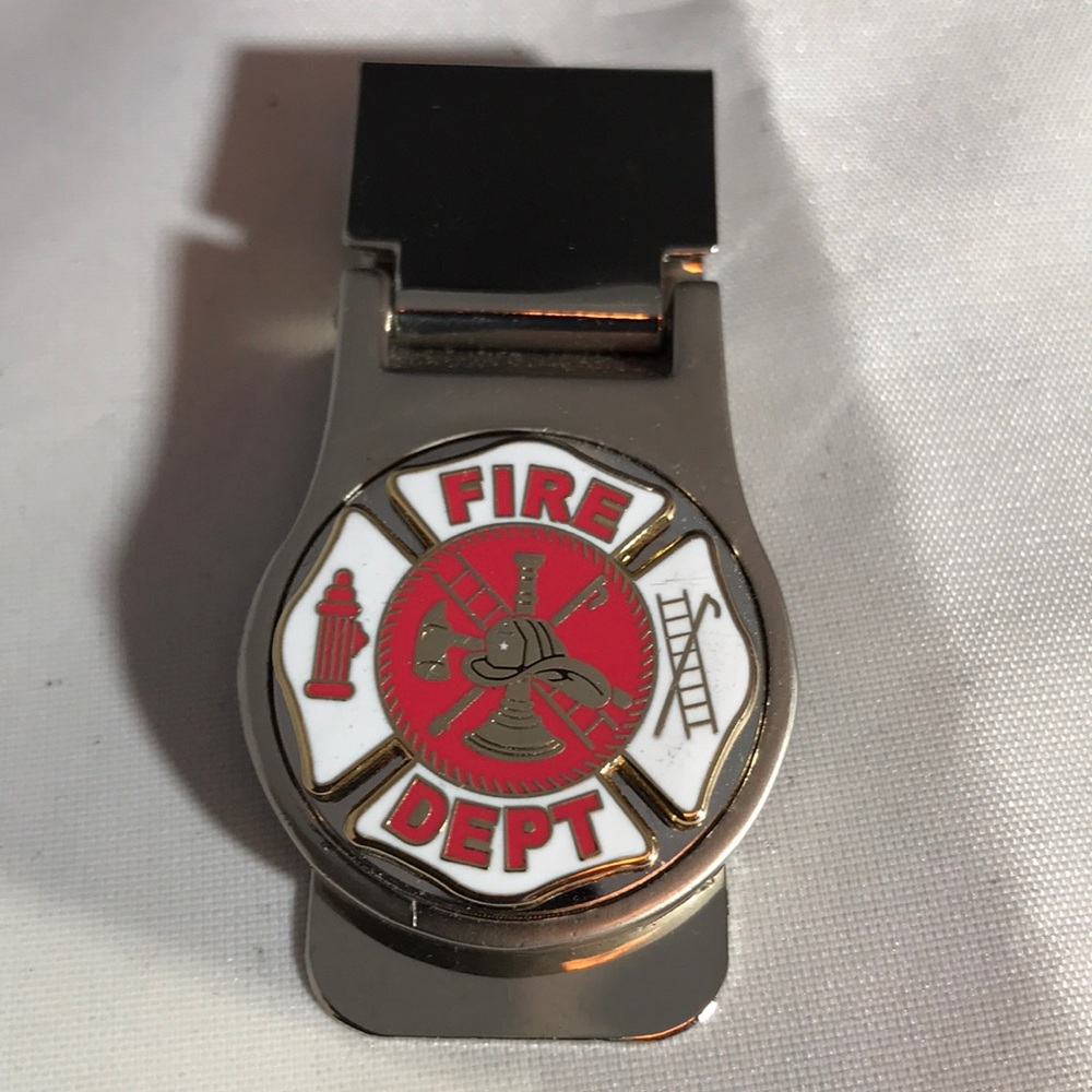 Firefighter Stainless Steel Money Clip B-1-16